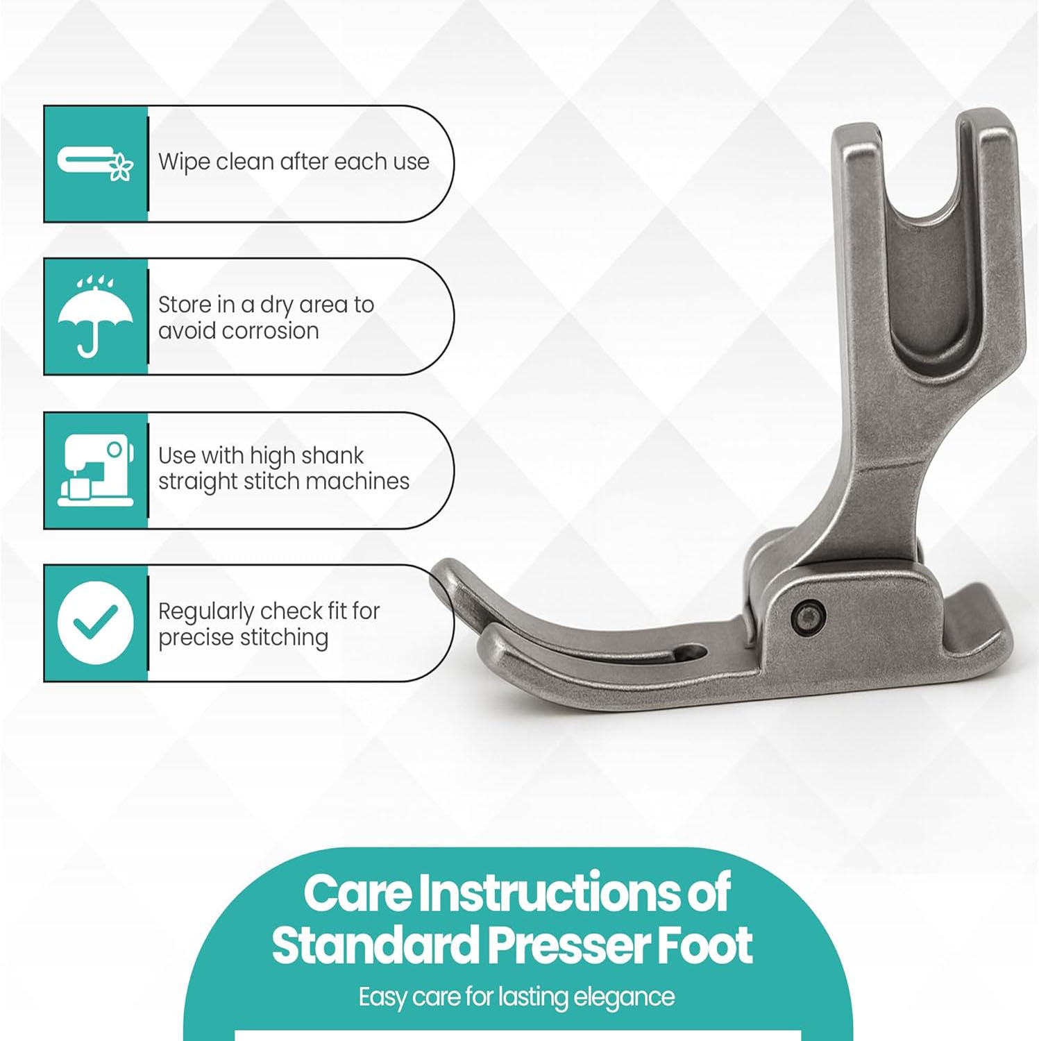 P351 Standard Presser Foot for - Sewing Machine Fabric recension och pris